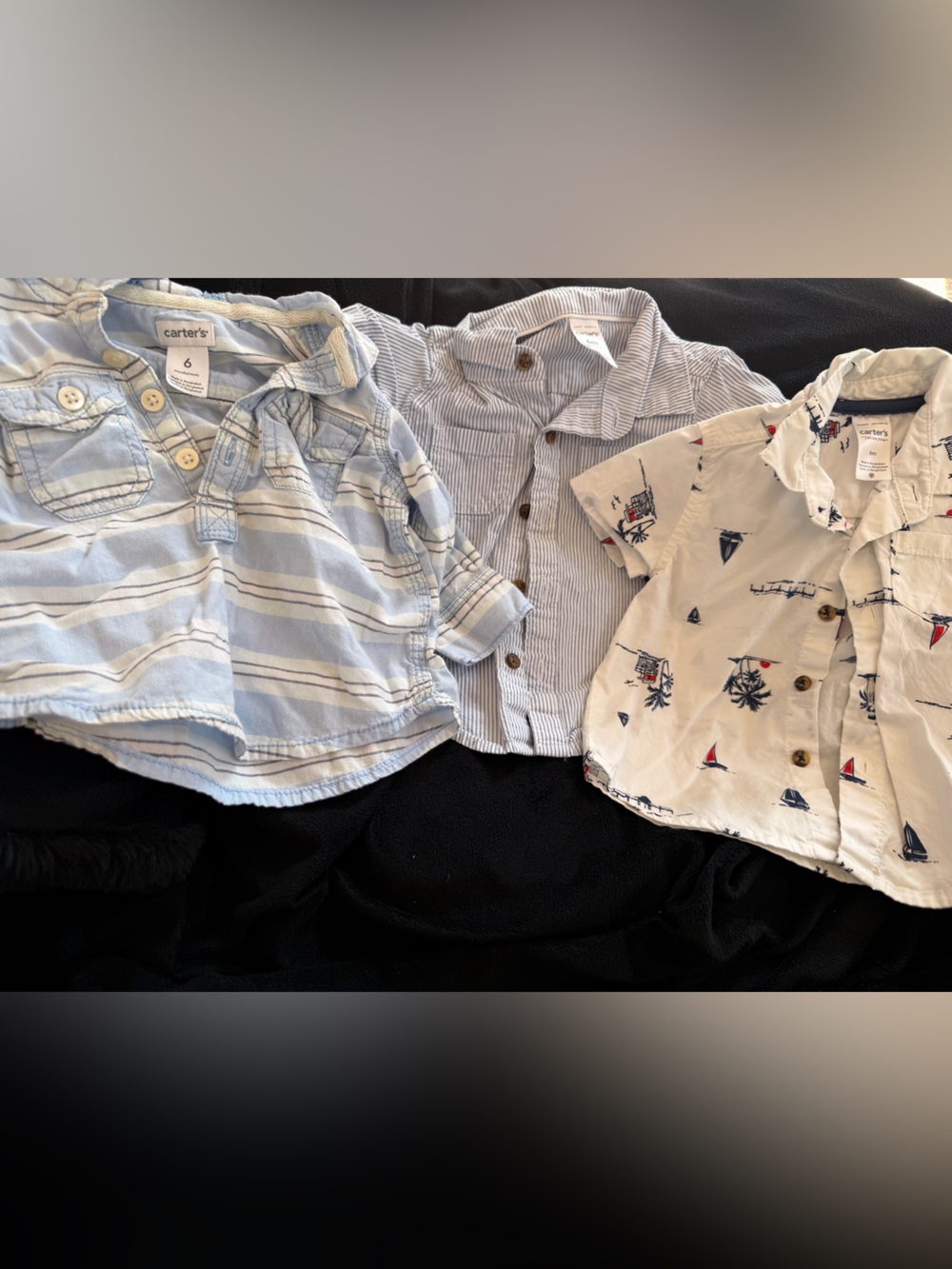 carter's Light Baby Shirts - Casual Short Sleeve